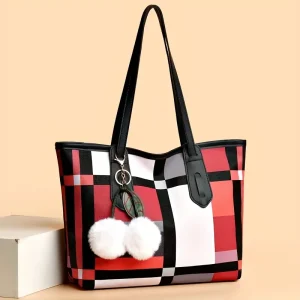 3pcs Women's Handbag & Crossbody Bag - All-Over Color / / cotta//Wine /Golden/ with Adjustable Strap & Zipper Closure, Versatile Tote & Messenger Bags Suitable for Autumn/Winter Style, Durable for everyday Use