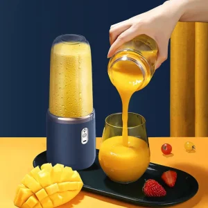 1pc Portable Wireless Juicer Cup with 1500mAh Battery - 18000 RPM Powerful Motor, One-Click Operation, 11.83oz Capacity, Compact Design for Travel, Camping, And Home Use, Juicer For Juice, Travel Juicer, Modern Juicer, Durable Juicer