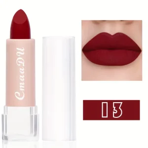 Matte Finish Liquid Lipstick - Long-Lasting, Waterproof, Plant Squalane-Rich Formula for All Skin Types, Variety of Tones Including Black, Red, Purple, Green, Mixed Colors - Moisturizing Lip Gloss for Women