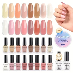 0.24oz MEET ACROSS Thermal Gel Nail Polish - Temperature Changing Color Shift Nude to Dark Gradient Semi-Permanent Gel Varnish, & Fragrance-Free, Long-Lasting Nail Art for Hands & Feet, Nail Gel, Manicure Product, Gradient Color Polish, Leadfree Product