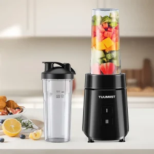 Fruit Juice Blender, Stylish Portable Juice Blender with 6 Sharp Blades, Travel Cup and Lid, Green/White/Pink