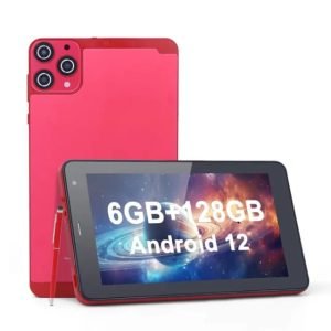 PRITOM 10.1 inch Android 12 tablet, 4GB DDR 2GB+2GBExpansionRAM, 32GB ROM, 6000mAh, quad core processor, 10 inch tablet, Android tablet high-definition IPS screen, camera, Wi Fi, Google, PC, pad tablet