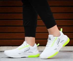 Men's Chunky Platform Sneakers - Heavy-Soled Low-Top Lace-Up PU Upper & PVC Sole, White/Grey/Navy Blue/Golden Accent - Thick Cushioned Tread for Casual, Running, Gym - Retro-Modern Streetwear Shoes