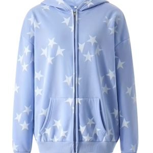 Women's Comfort -Lined Hoodie 3pcs Set - Casual Long Sleeve Heart Print, Machine Washable