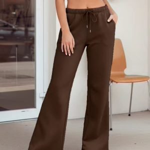 Plaid Pants Women's Spring/Autumn 2024 New High-Waisted Flowy Loose Lazy Style Vintage Straight-Leg Wide-Leg Pants