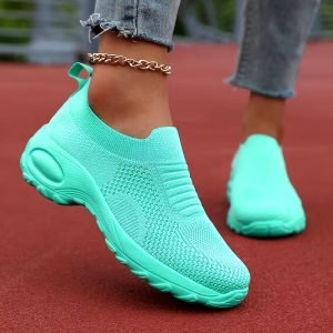 Women'S Chunky Platform Sneakers - Thick Platform Shoes with Closure, All-Season Low-Top Round Toe Casual Shoes in /Red/ - Cushioned Insole &, Ladies Sneakers, Comfortable Footwear, Trendy Footwear, Fashion Lovers