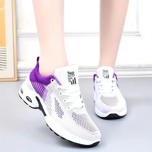 Women's Sparkling Rhinestone Platform Lace-Up Low-Top Sneakers with Thick 1.18-1.97inch Sole for Height - White/Black Round Toe Casual s, All-Season Comfortable for short Booty & Casual Attire