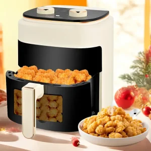 25QT 12-in-1 Air Fryer Toaster Oven Combo with, 1600W actual power may vary Stainless Steel Countertop Oven - for air frying, roasting,, dehydrating, reheating, Broiling, Slow Cook & more -