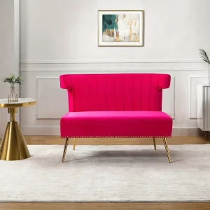 Modern Round Single Recliner Sofa Chair with 3 Cushions - No Assembly Required Easy Setup, Space-Saving Lounge Seat, Solid Back for small Spaces, for, Bedroom, Office  must be Hard Surface