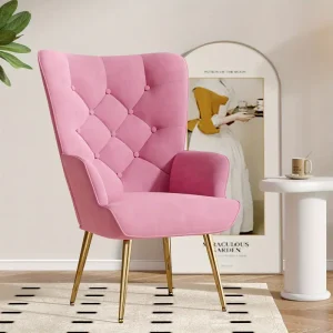 Oversized Single Sofa & Luxury Swivel Recliner Chair with Manual Reclining Mechanism, Padded Seat/Headrest/Footstool, Side Pockets - Modern Lounge Chair for Living Room, Bedroom, Game Room - Easy Assembly, Durable Metal Frame, Multi-Color