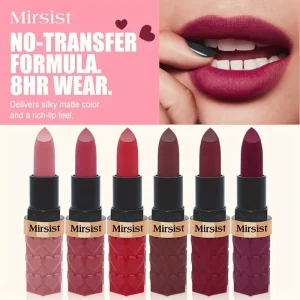 Matte Reddish Brown Lip Glaze - Waterproof, Long-Lasting, Non-Sticky, Moisturizing for All Skin Types