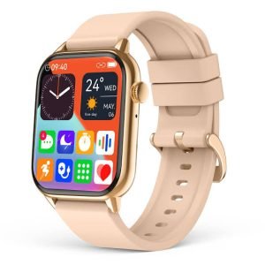 GUHUAVMI Smart Sports Watch For Making/Receiving Calls, Designed for Men, Features a Full Touchscreen, 1.75-Inch AMOLED Display, GPS Tracking, Compass, Pedometer, Multiple Sports Modes, Silicone Strap, Alloy Case, Compatible with Android/Ios, an Ideal G